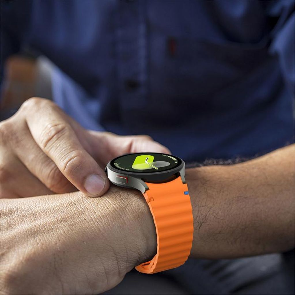 Samsung Galaxy Watch 7 40mm/44mm Klokkereim i silikon - Oransje