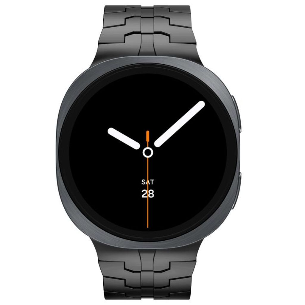 Samsung Galaxy Watch8/Watch8 Classic -kellon ranneke ruostumatonta terästä – musta