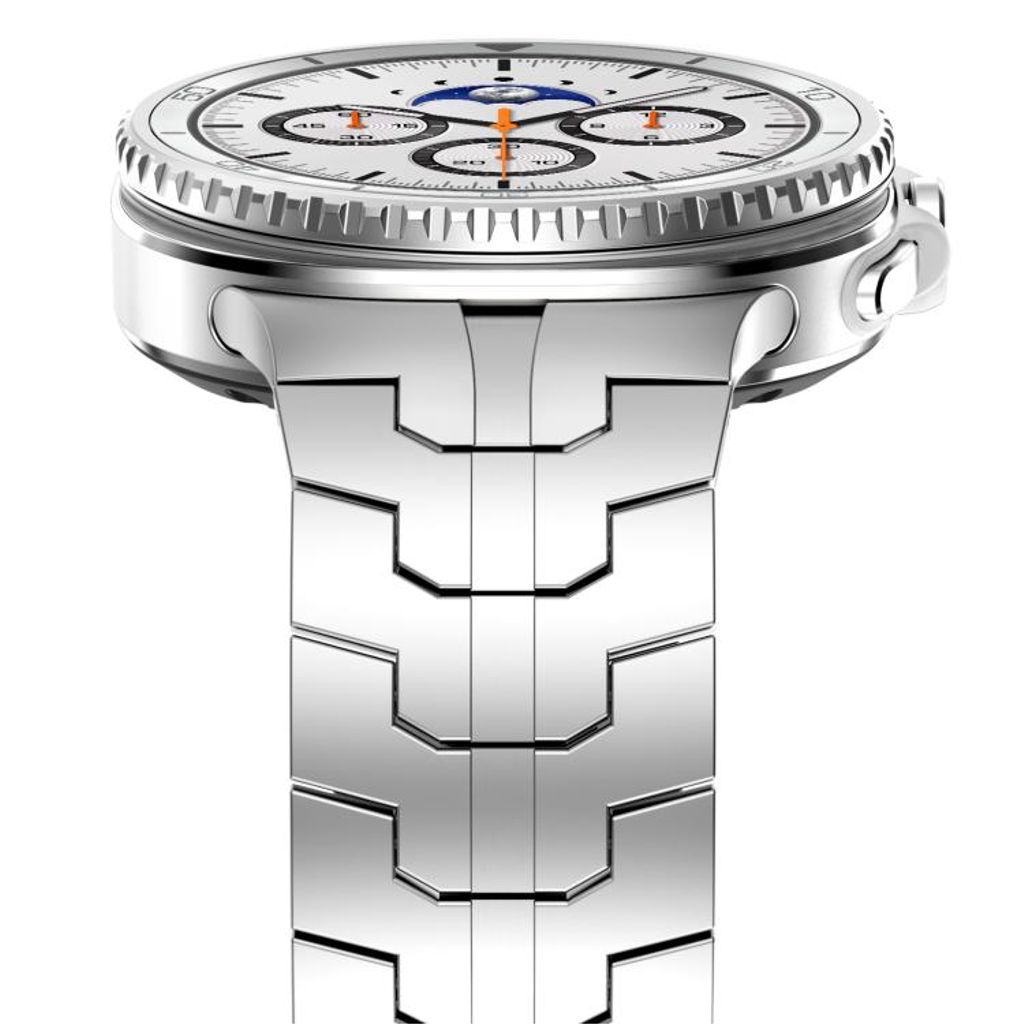 Samsung Galaxy Watch8/Watch8 Classic -kellon ranneke ruostumatonta terästä – hopea