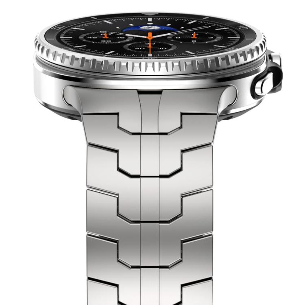 Samsung Galaxy Watch8/Watch8 Classic -kellon ranneke ruostumatonta terästä – harmaa