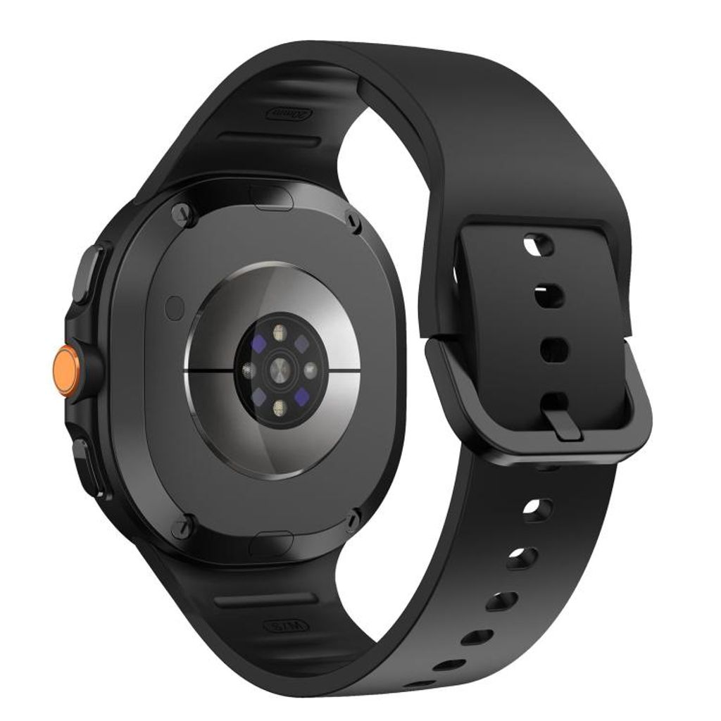 Samsung Galaxy Watch8/Watch8 Classic -kellon silikoniranneke – musta