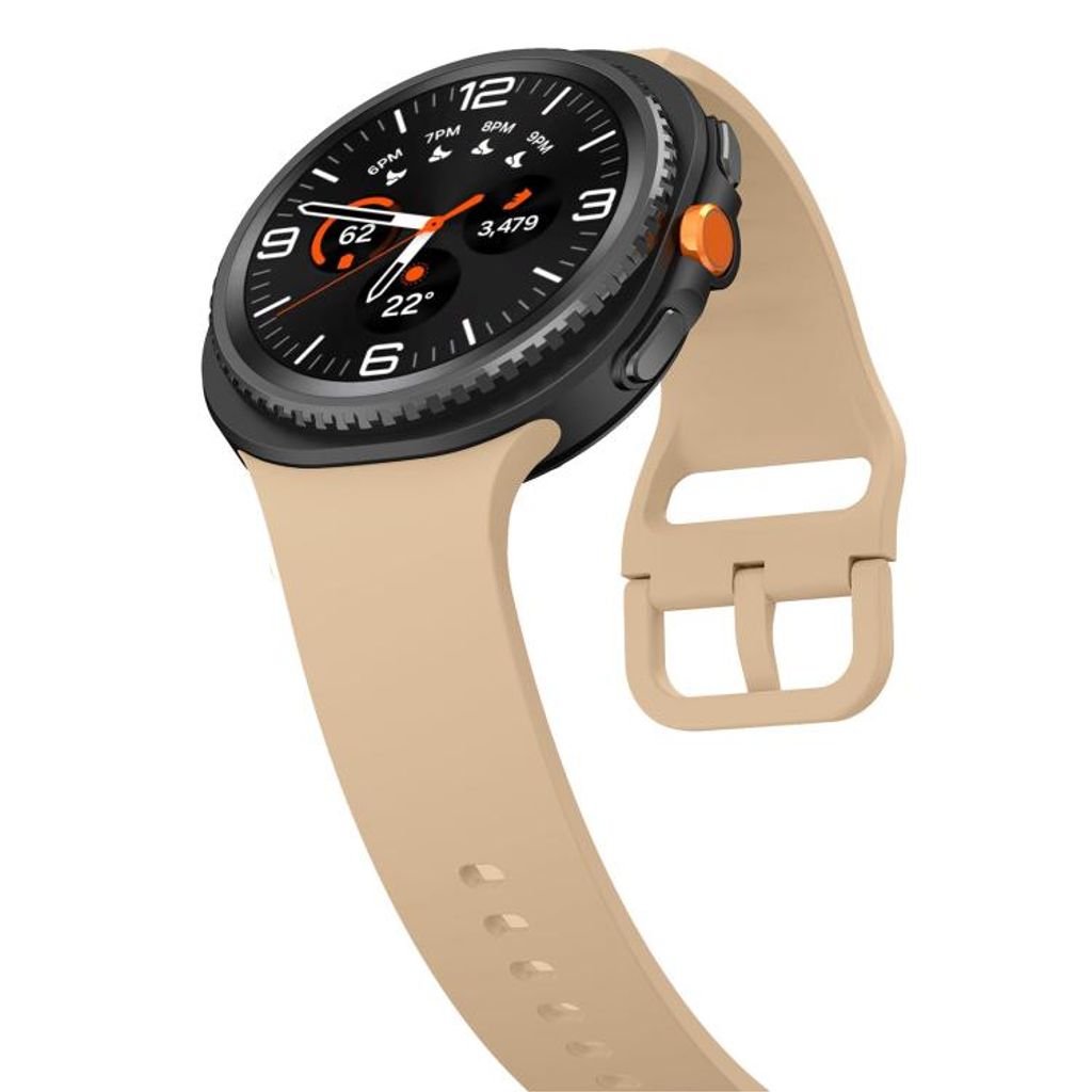 Samsung Galaxy Watch8/Watch8 Classic -kellon silikoniranneke – Beige