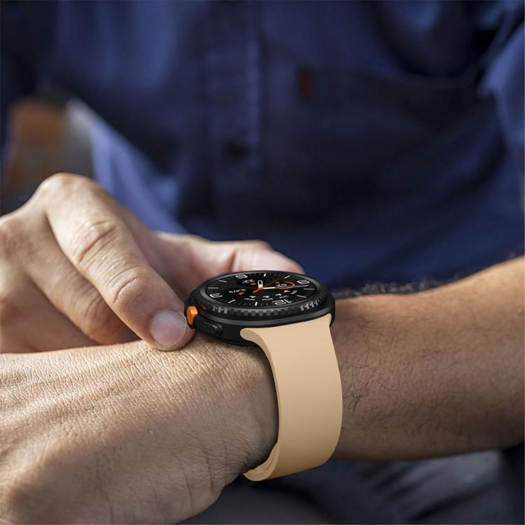 Samsung Galaxy Watch8/Watch8 Classic -kellon silikoniranneke – Beige