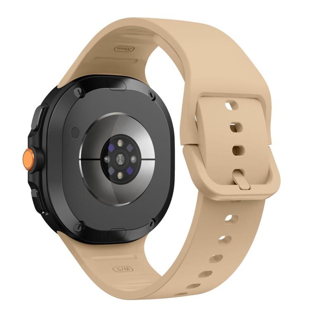 Samsung Galaxy Watch8/Watch8 Classic -kellon silikoniranneke – Beige