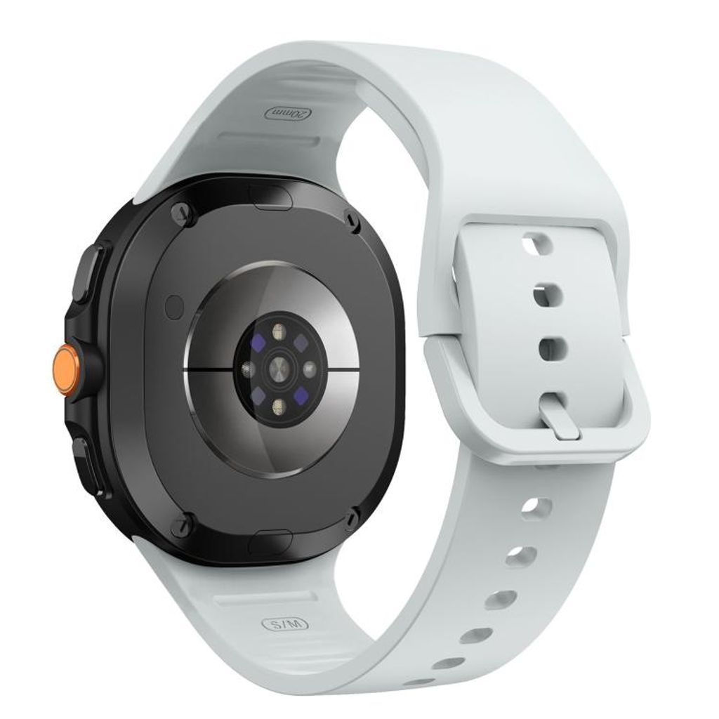 Samsung Galaxy Watch8/Watch8 Classic -kellon silikoniranneke – vaaleanharmaa