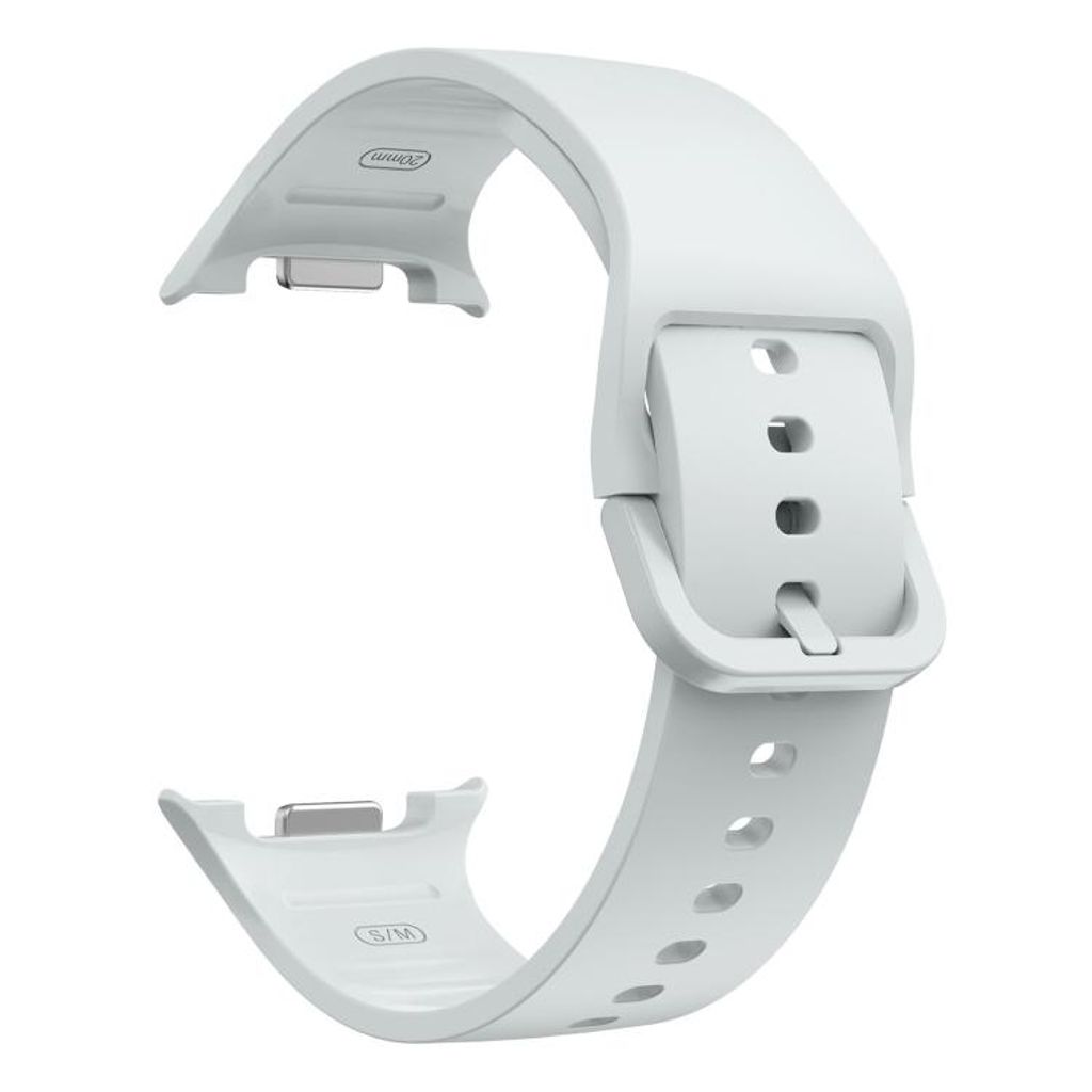 Samsung Galaxy Watch8/Watch8 Classic -kellon silikoniranneke – vaaleanharmaa