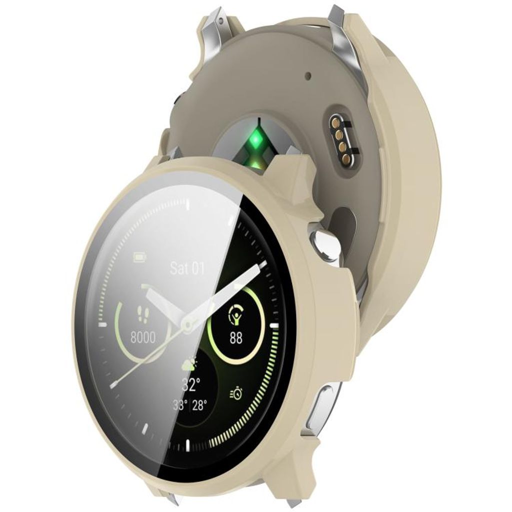 Garmin Venu 4 45mm Kuori Karkaistu Lasi + Muovi - Beige