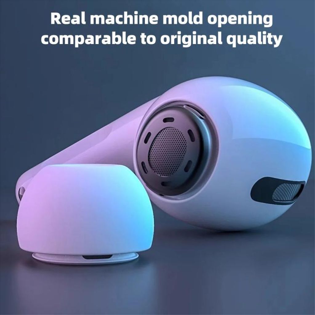 Silikon öronproppar till AirPods Pro 3, storlek L – Vit