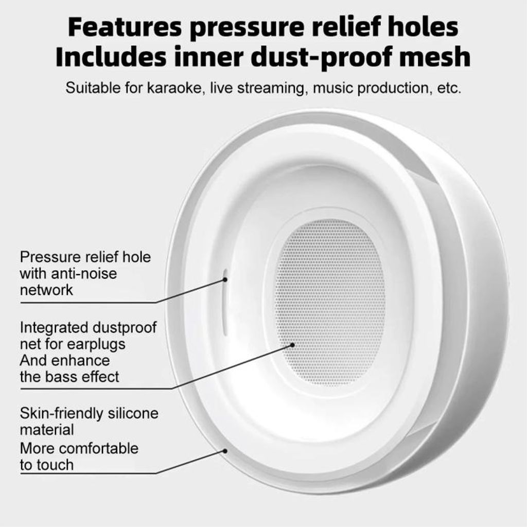 Silikon öronproppar till AirPods Pro 3, storlek L – Vit