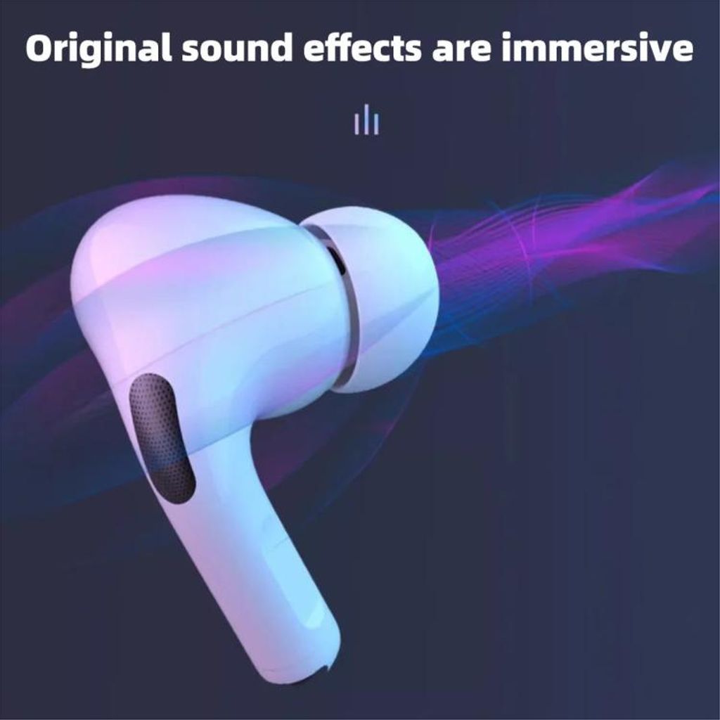 Silikon öronproppar till AirPods Pro 3, storlek L – Vit