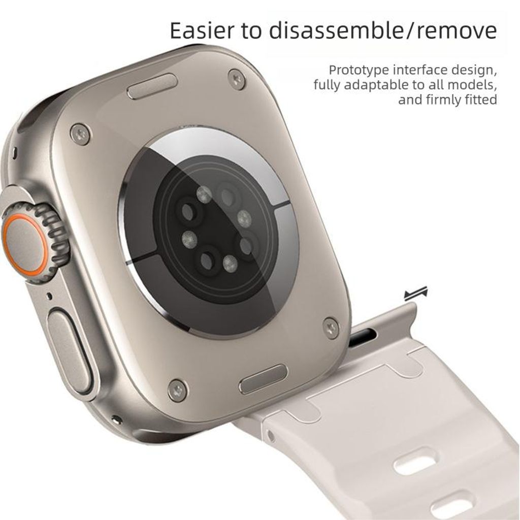 Apple Watch 49mm/46mm/45mm/44mm/42mm Urrem - Hvid