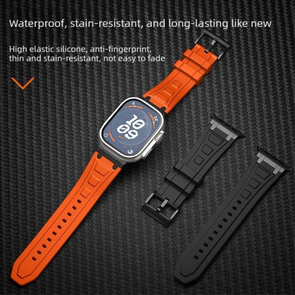 Apple Watch 49mm / 46mm / 45mm / 44mm Urrem Silikone – Hvid