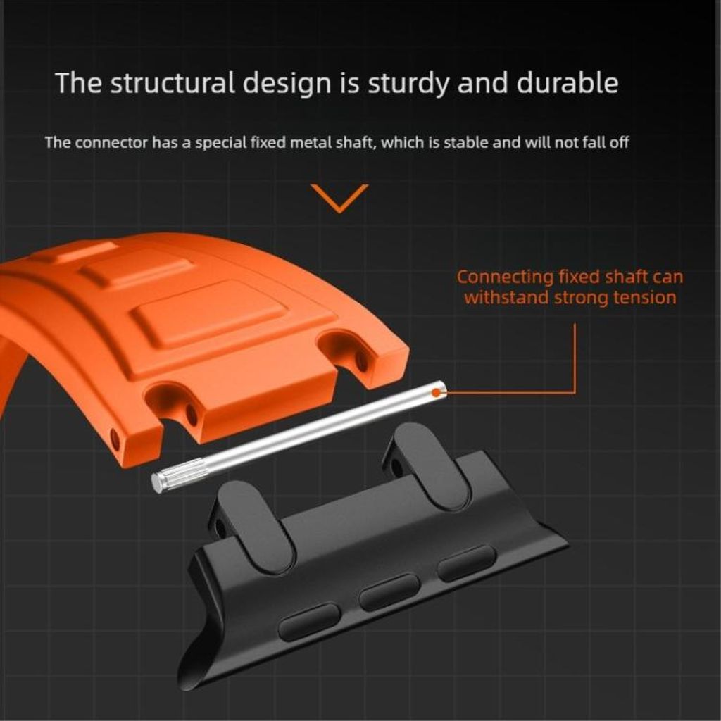 Apple Watch 42mm/41mm/40mm/38mm Silikon Klokkereim – Oransje