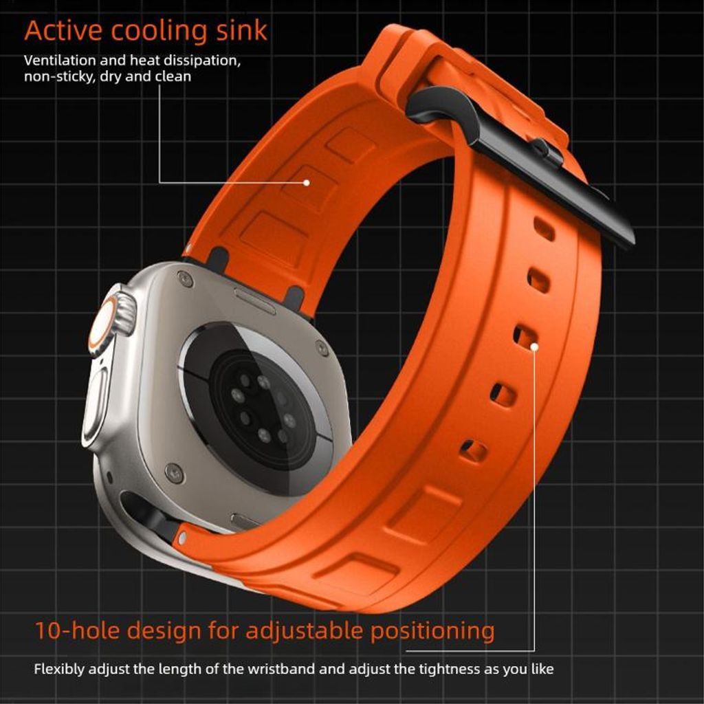 Apple Watch 42mm/41mm/40mm/38mm Silikon Klokkereim – Grønn