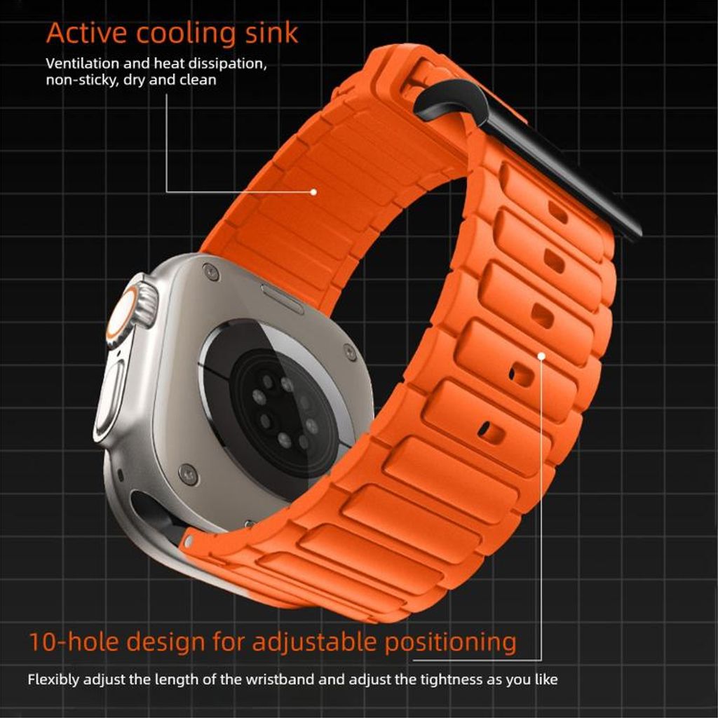 Apple Watch Silikon Klokkereim 42mm/41mm/40mm/38mm – Svart