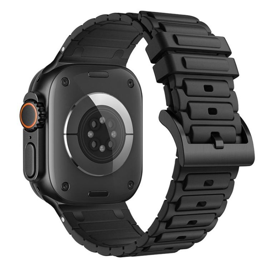 Apple Watch Silikon Klokkereim 42mm/41mm/40mm/38mm – Svart