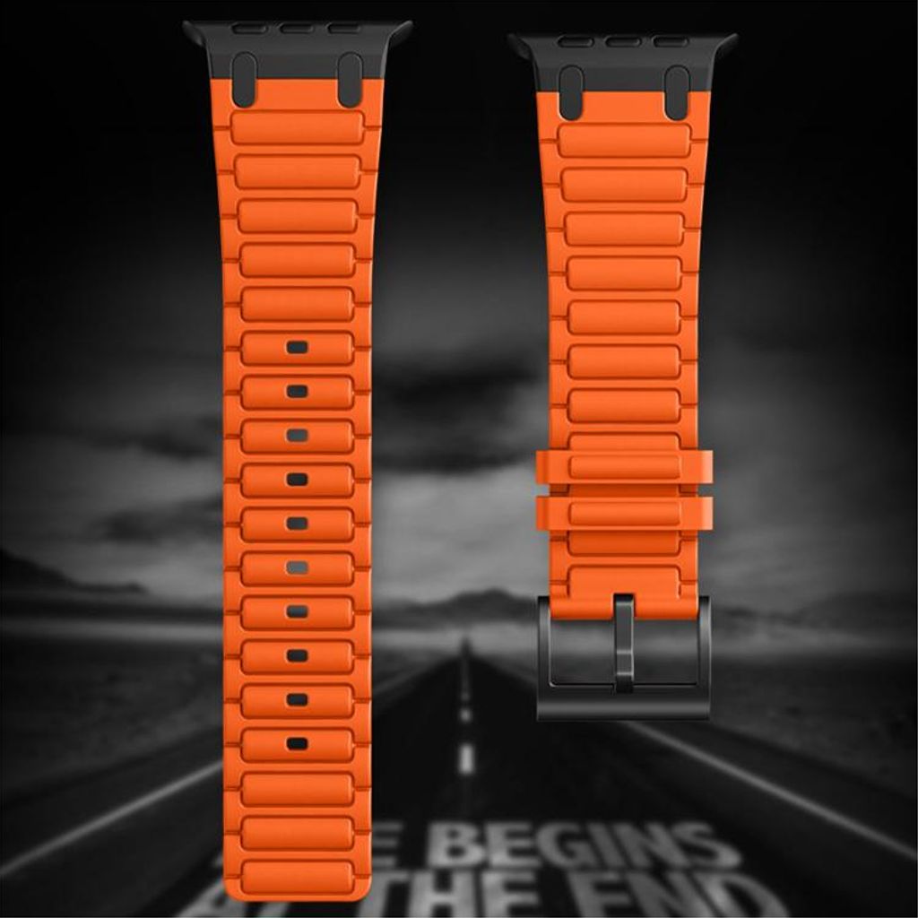 Apple Watch Silikon Klokkereim 42mm/41mm/40mm/38mm - Oransje