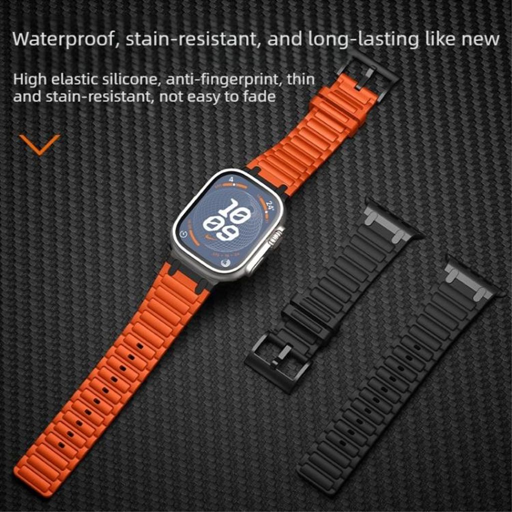 Apple Watch Silikon Klokkereim 42mm/41mm/40mm/38mm – Mørkeblå