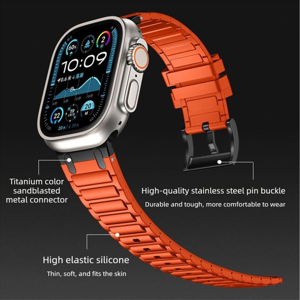 Apple Watch Silikon Klokkereim 42mm/41mm/40mm/38mm – Mørkeblå