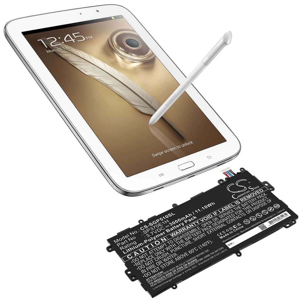 Samsung Galaxy Note 8.0, 3.7V, 4600 mAh