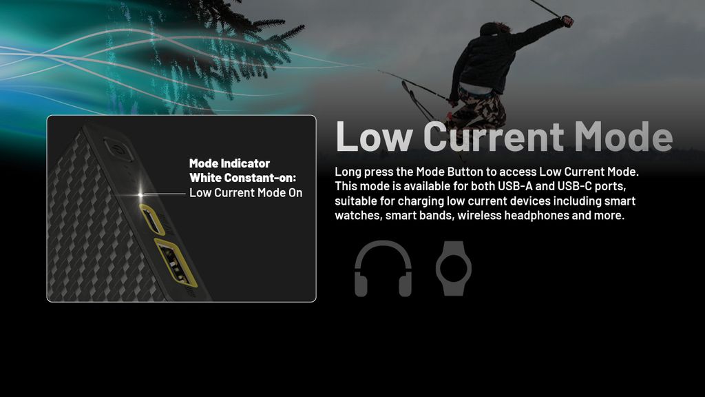 Nitecore SUMMIT 10000 Powerbank 10000mAh - Low Temperature Resistant Carbon Fiber