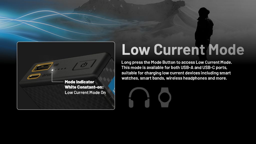 Nitecore SUMMIT 20000 Powerbank 20000mAh - Low Temperature Resistant Carbon Fiber