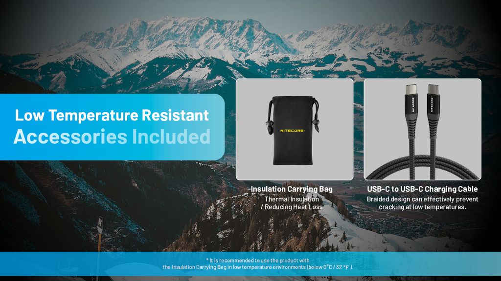 Nitecore SUMMIT 20000 Powerbank 20000mAh - Low Temperature Resistant Carbon Fiber