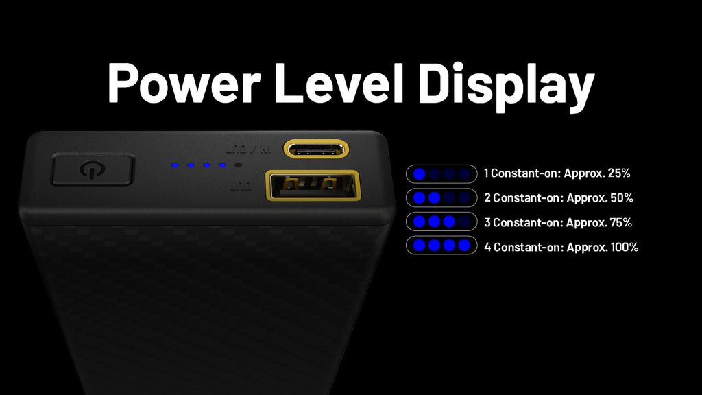 Nitecore SUMMIT 20000 Powerbank 20000mAh - Low Temperature Resistant Carbon Fiber