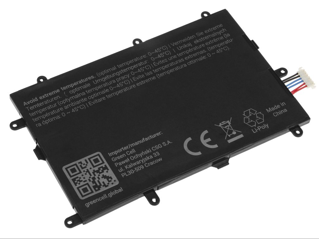 Green Cell-batteri SP4073B3H til Samsung Galaxy Tab
