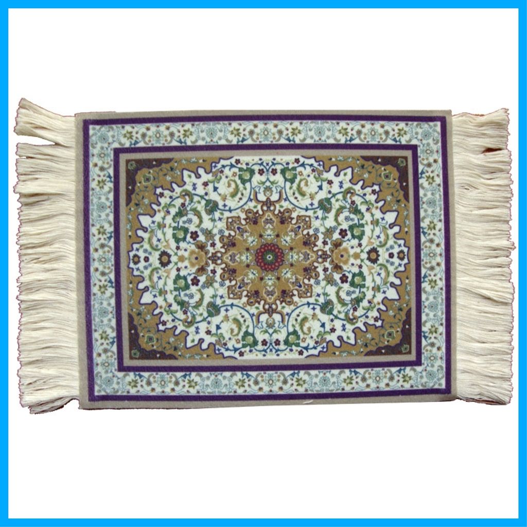 Musematte med vevd teppedesign 28 x 18 cm – Assorterte farger