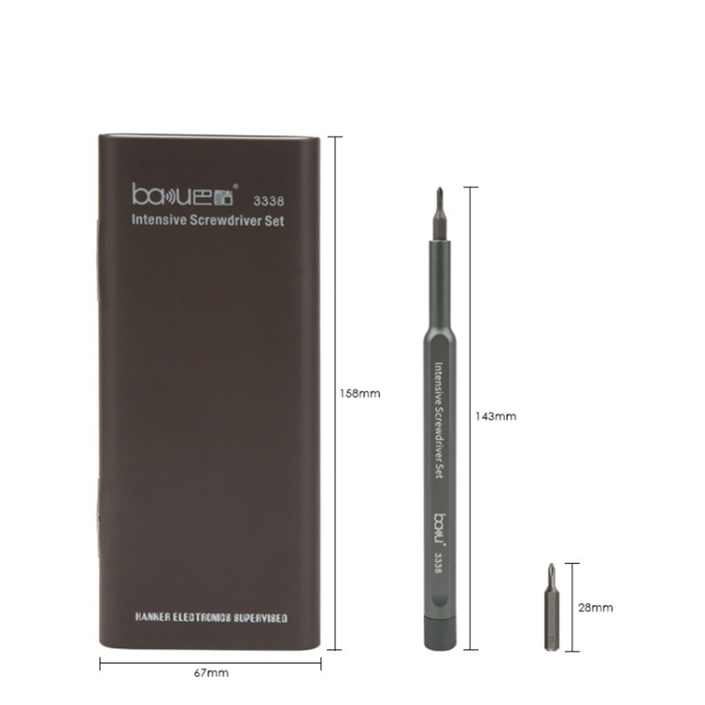 Baku BA-3338 24-i-1 multifunksjons skrutrekkersett for mobil og datamaskin