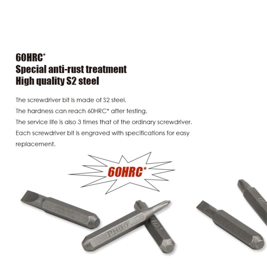 Baku BA-3338 24-i-1 multifunksjons skrutrekkersett for mobil og datamaskin