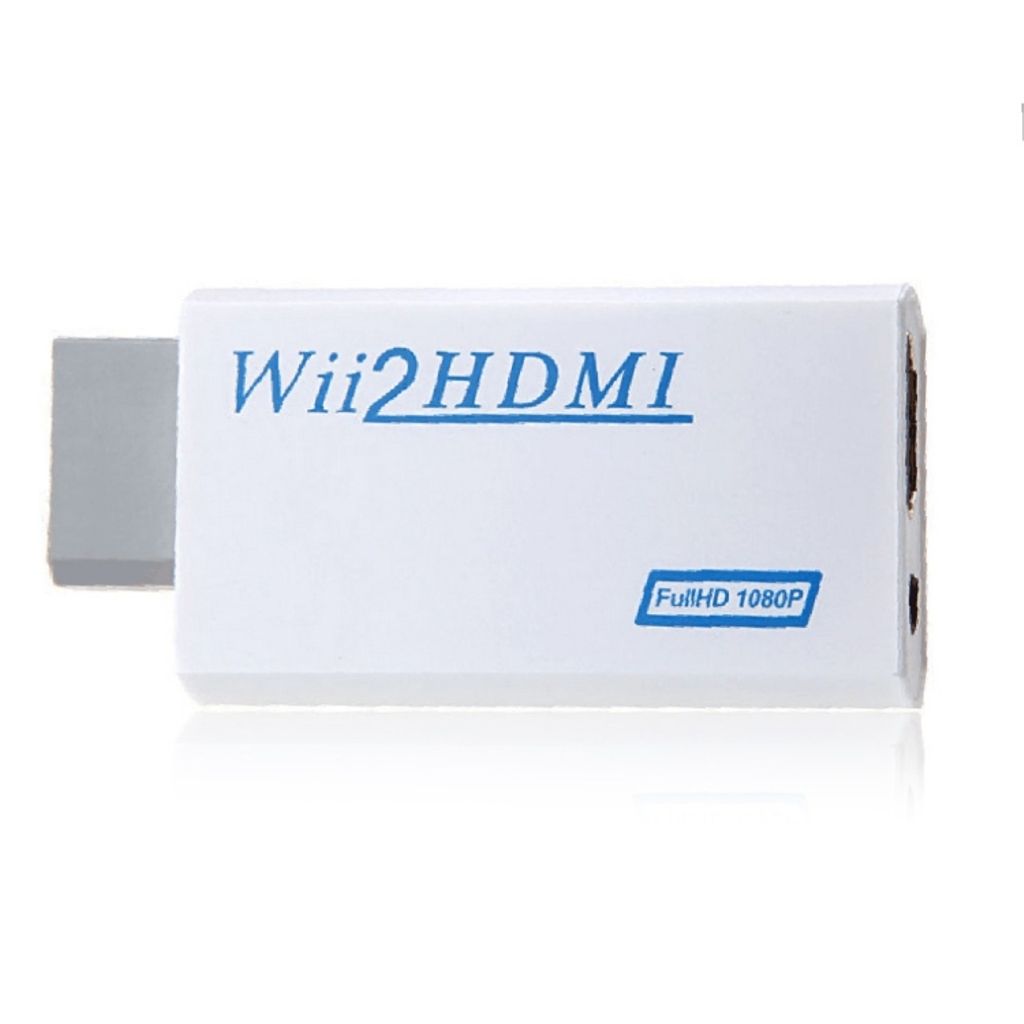 Nintendo Wii - HDMI 1080P -muunnin 3,5 mm:n äänellä – valkoinen