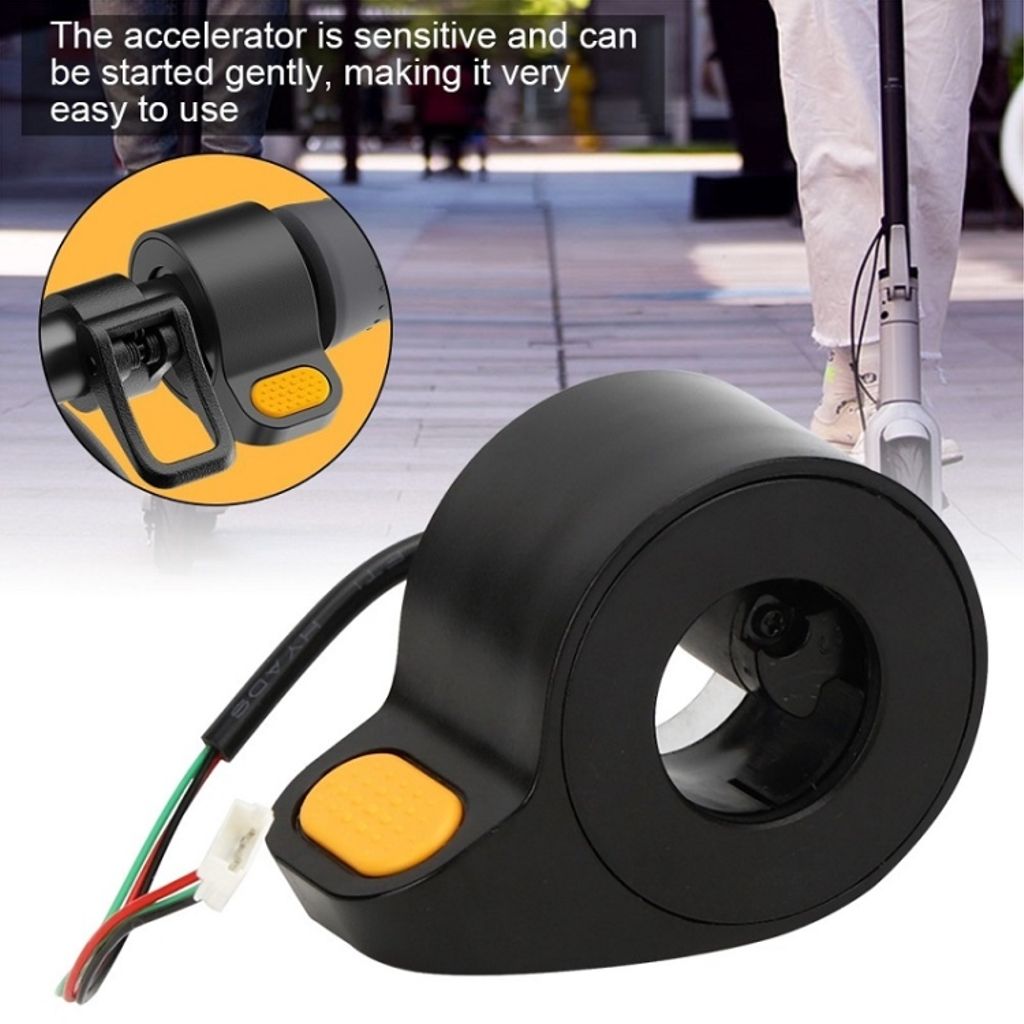 Skootterin peukalokaasuvipu Ninebot MAX G30:lle – Keltainen