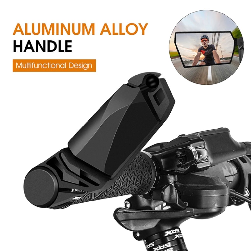 West Biking sammenleggbart bakspeil til sykkel, 2-pakning – svart