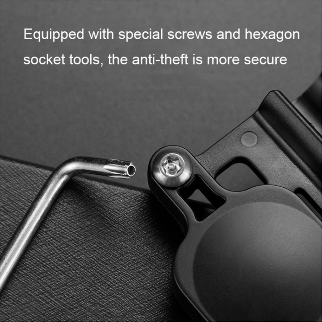 Dold cykelfäste för AirTag 2nd Gen/1st Gen - Svart