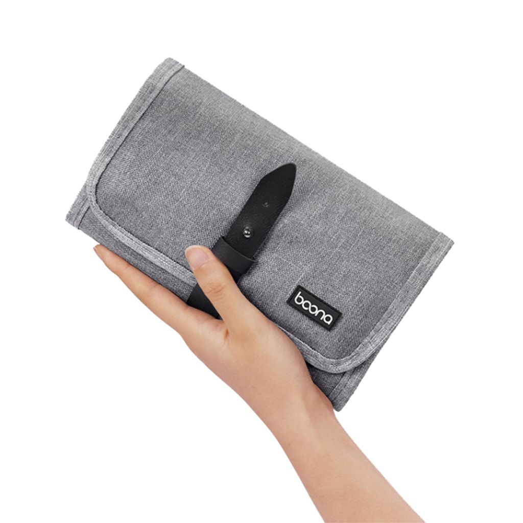 Baona sammenleggbar veske for oppbevaring av småelektronikk – Svart