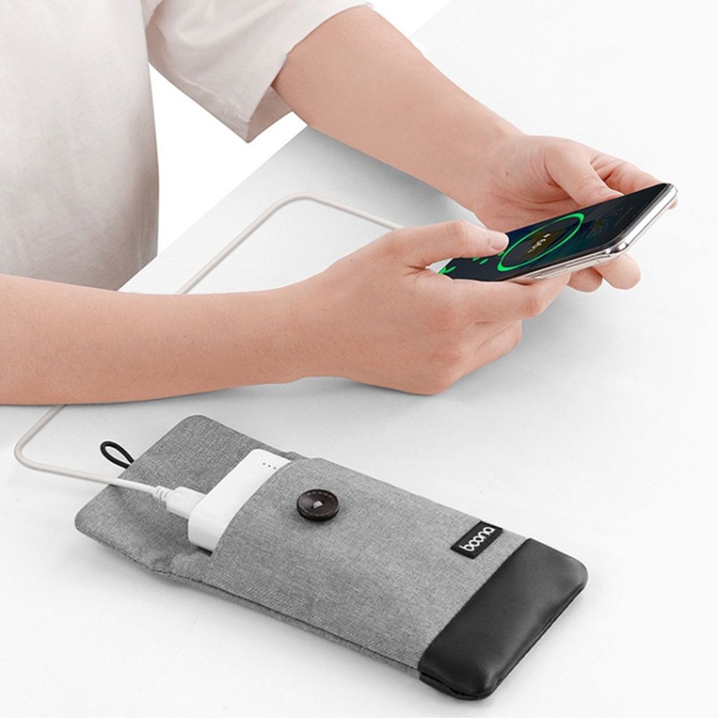 Baona vanntett beskyttelsespose for kabler – svart