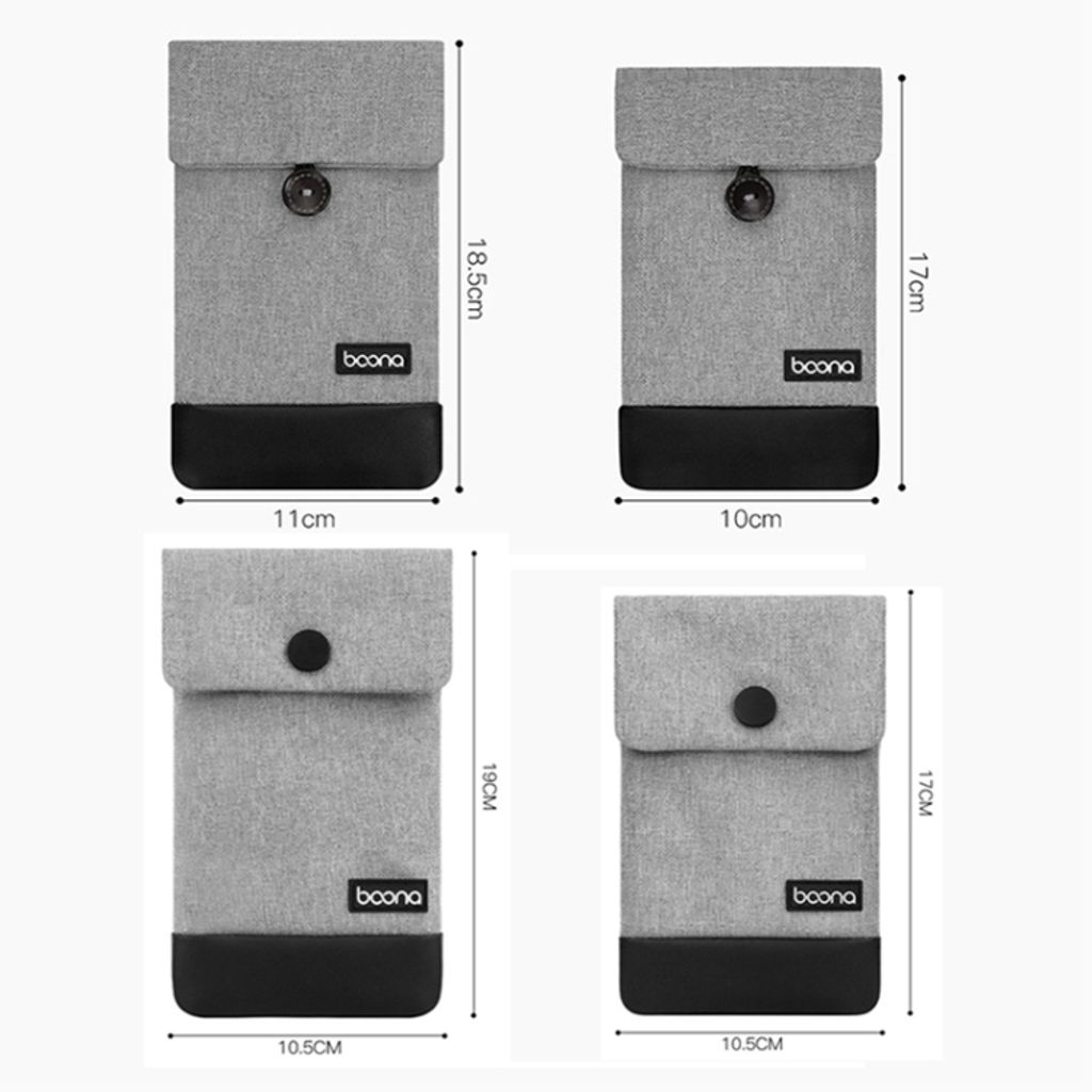 Baona vanntett beskyttelsespose for kabler – svart