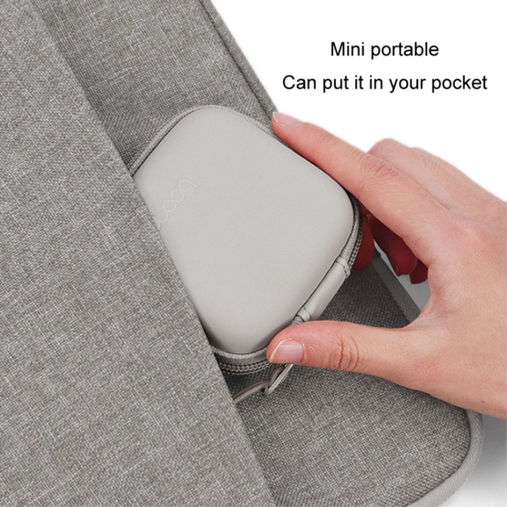 Baona BN-F017 liten oppbevaringspose 11 x 11 x 4,5 cm – svart