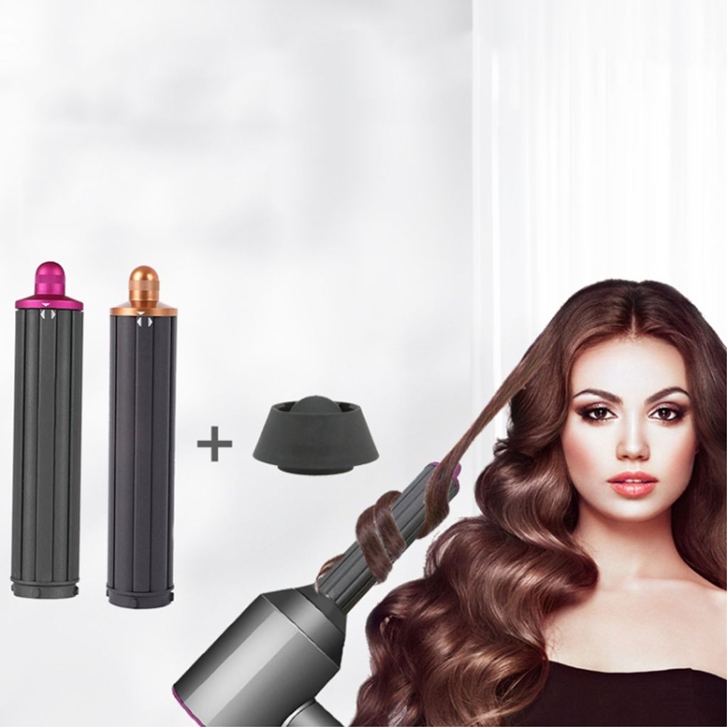 Kiharrinsuuttimen sovitin 186x40mm Dyson Airwrap HD08/05/01 pitkällä suuttimella – Vaaleanpunainen