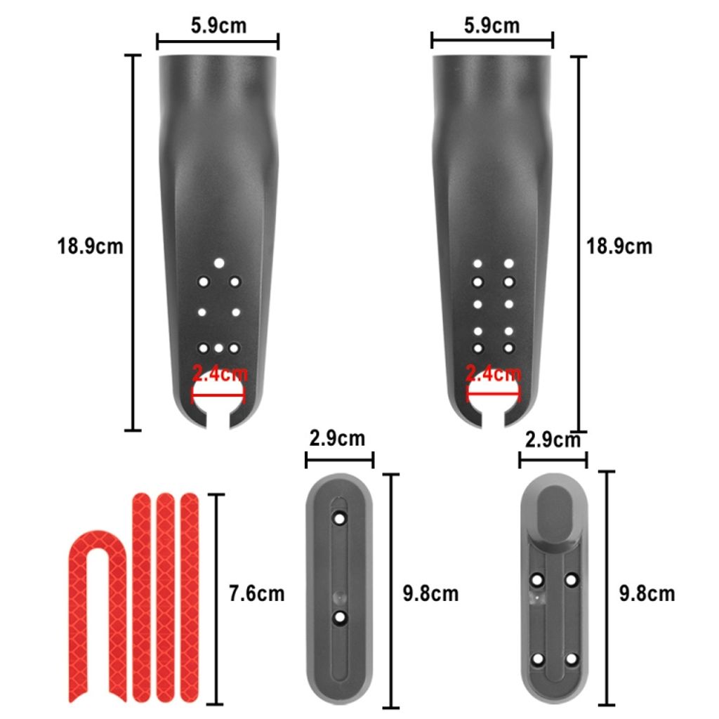 Xiaomi M365 / PRO / 1S Lisävarustesarja Etuhaarukka - Valkoinen