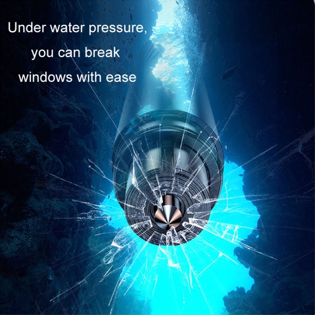 Multifunksjonell sikkerhetshammer – rød