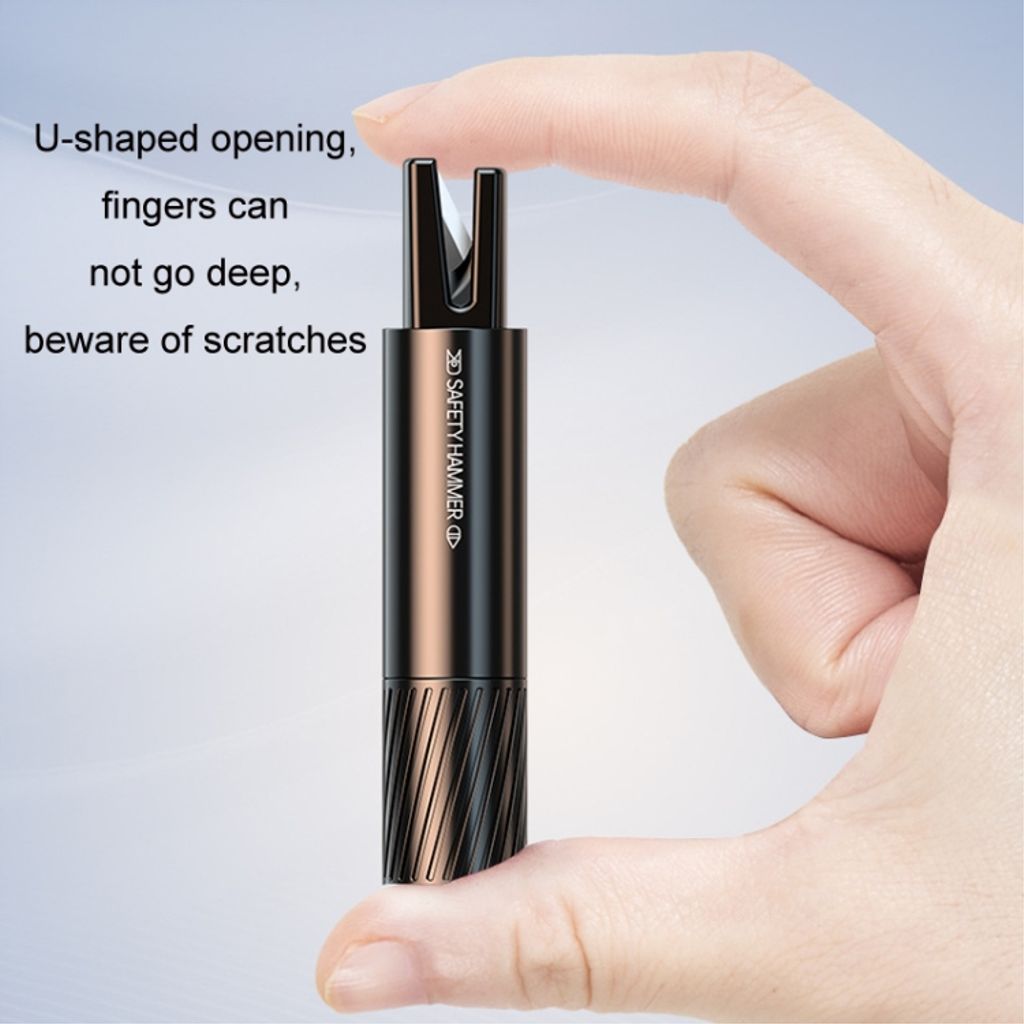 Multifunksjonell sikkerhetshammer – rød