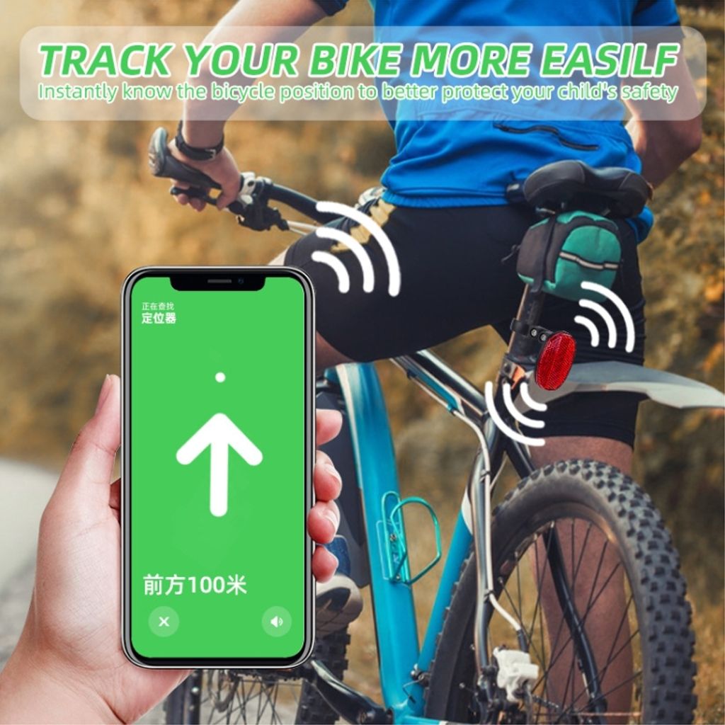 Dolt cykelfäste till AirTag 1/2 - Bakre reflex