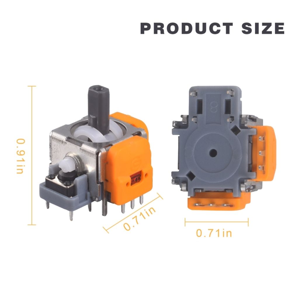 PS5-kontroller, joystick og thumbstick-sett, reparasjonssett