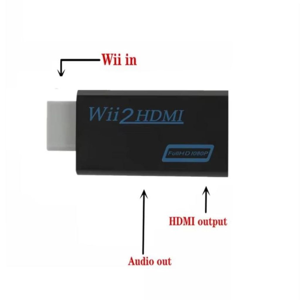 Wii 2 - HDMI HD -muunnin – valkoinen