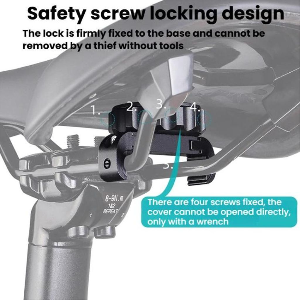 Cykelfäste för AirTag 2nd Gen/1st Gen och Huawei Tag – under sadeln