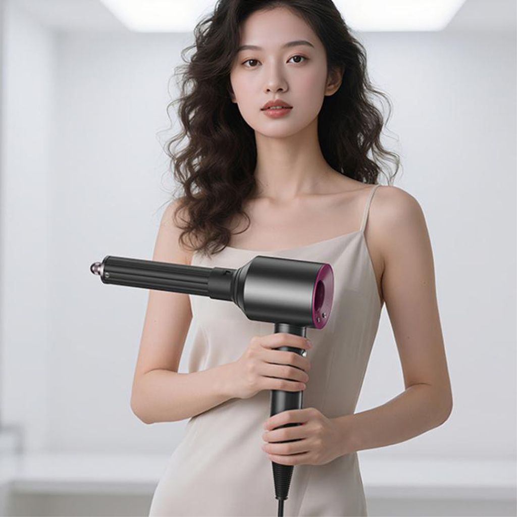 Hårføneradapter for Airwrap-hettefeste for Dyson HD01-HD16 – svart