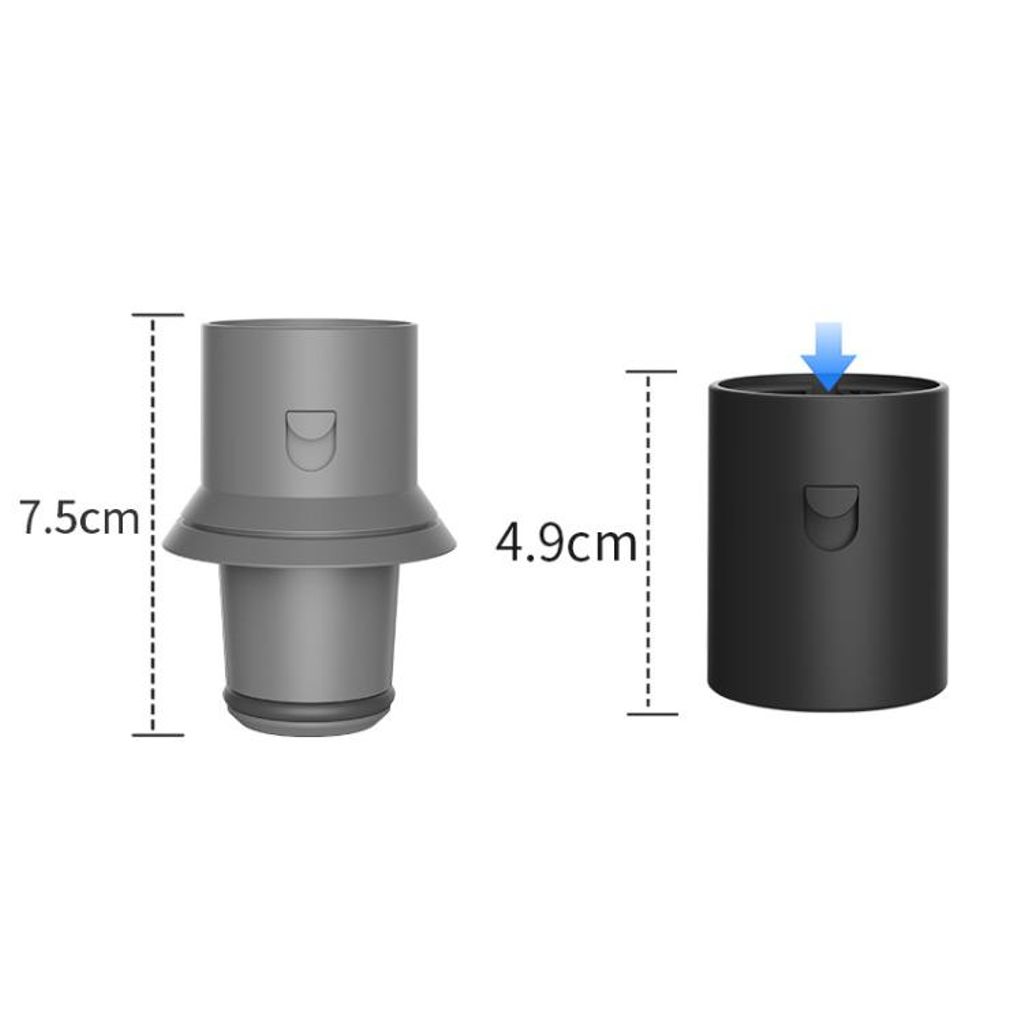Hårføneradapter for Airwrap-hettefeste for Dyson HD17/HD18 – svart